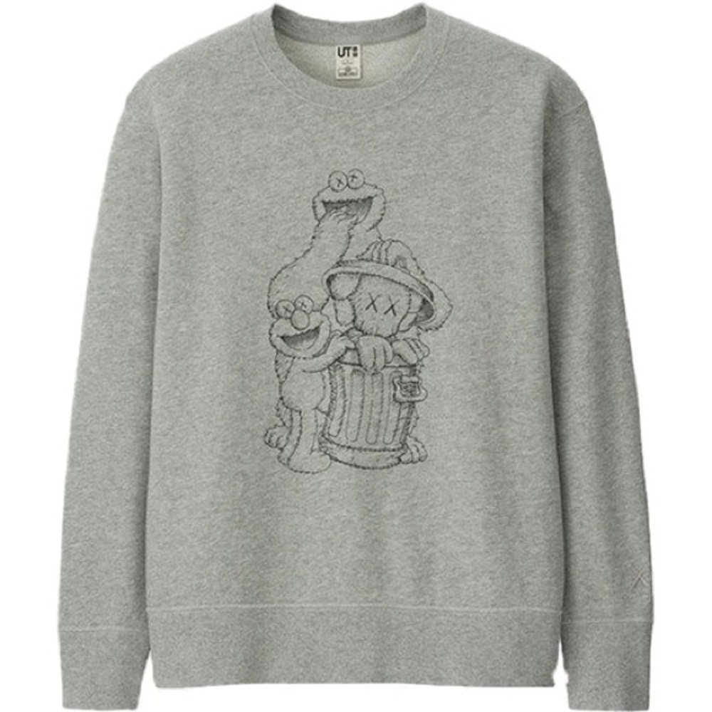 Uniqlo x KAWS x Sesame Street Crewneck Graphic Sweater